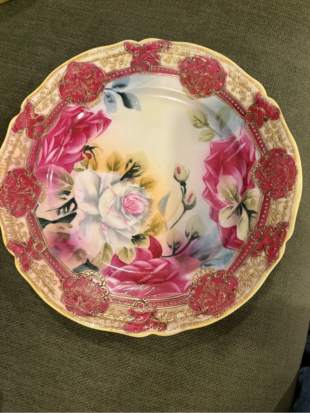 Vintage Nippon Floral Decorative Plate